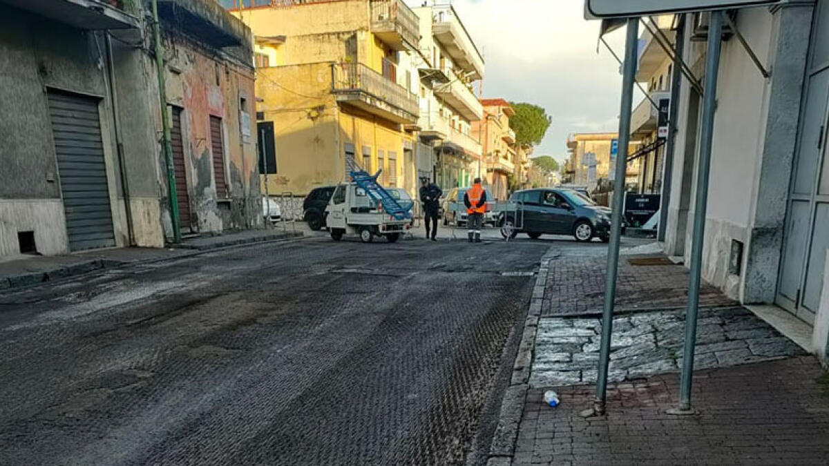 Terzigno, ultimati finalmente i lavori sul Corso Leonardo Da Vinci - 