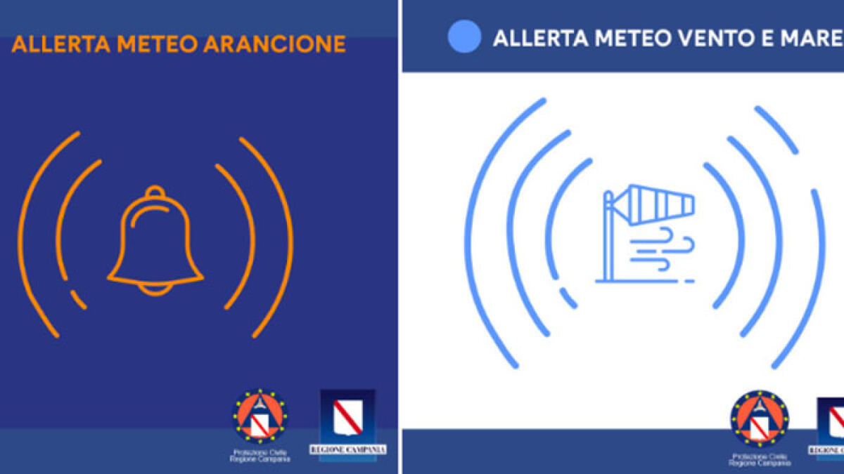 In Campania Allerta Meteo Arancione: temporali intensi e venti forti - 