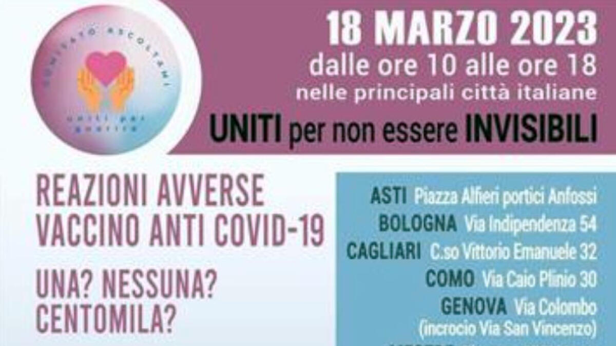 Vaccini anti-Covid e reazioni avverse: raccolta firme in 15 città - 