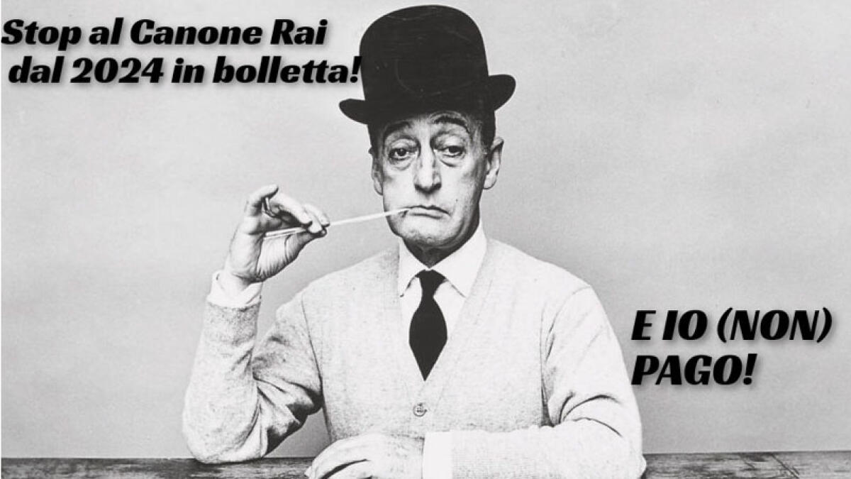 Stop al Canone Rai in bolletta dal 2024 - 