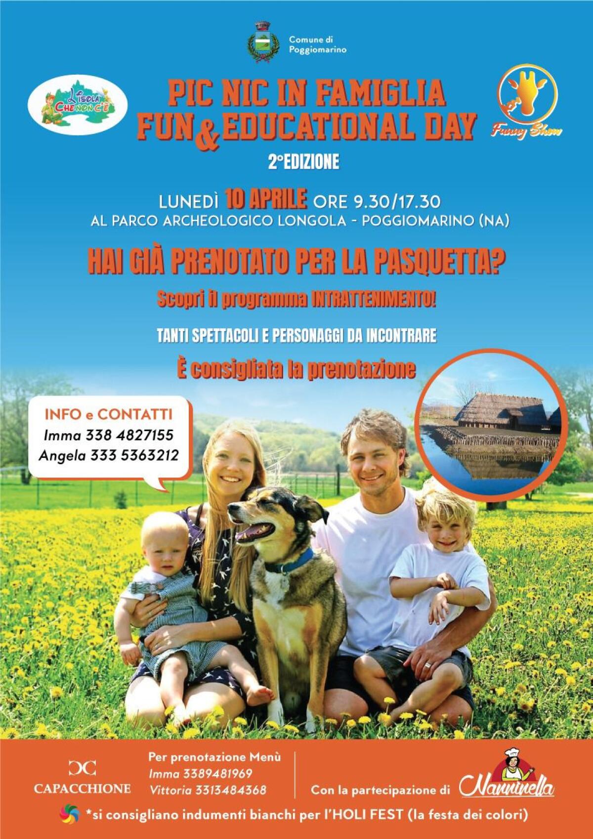 Pasquetta, picnic per i più piccoli a Longola - 