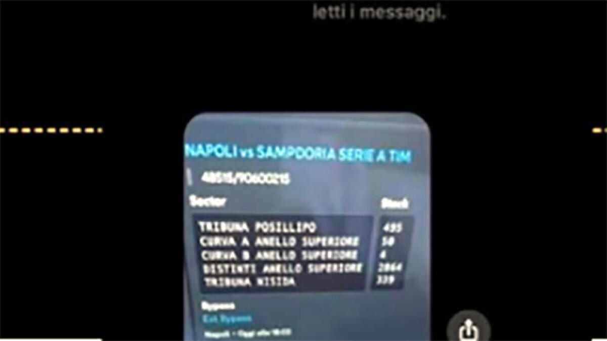 "Biglietti Napoli-Samp? Si trovano sul web ma a prezzi maggiorati" - 