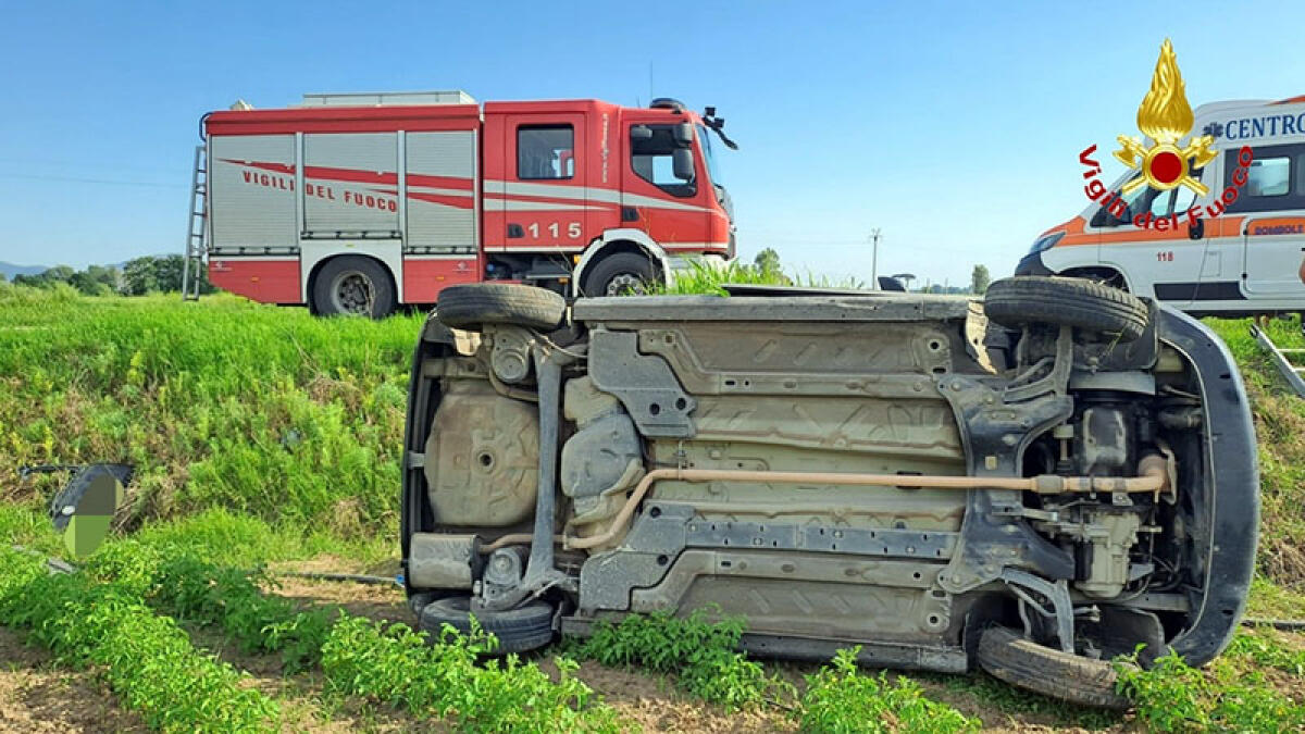 Auto si ribalta, a bordo due ragazze - 