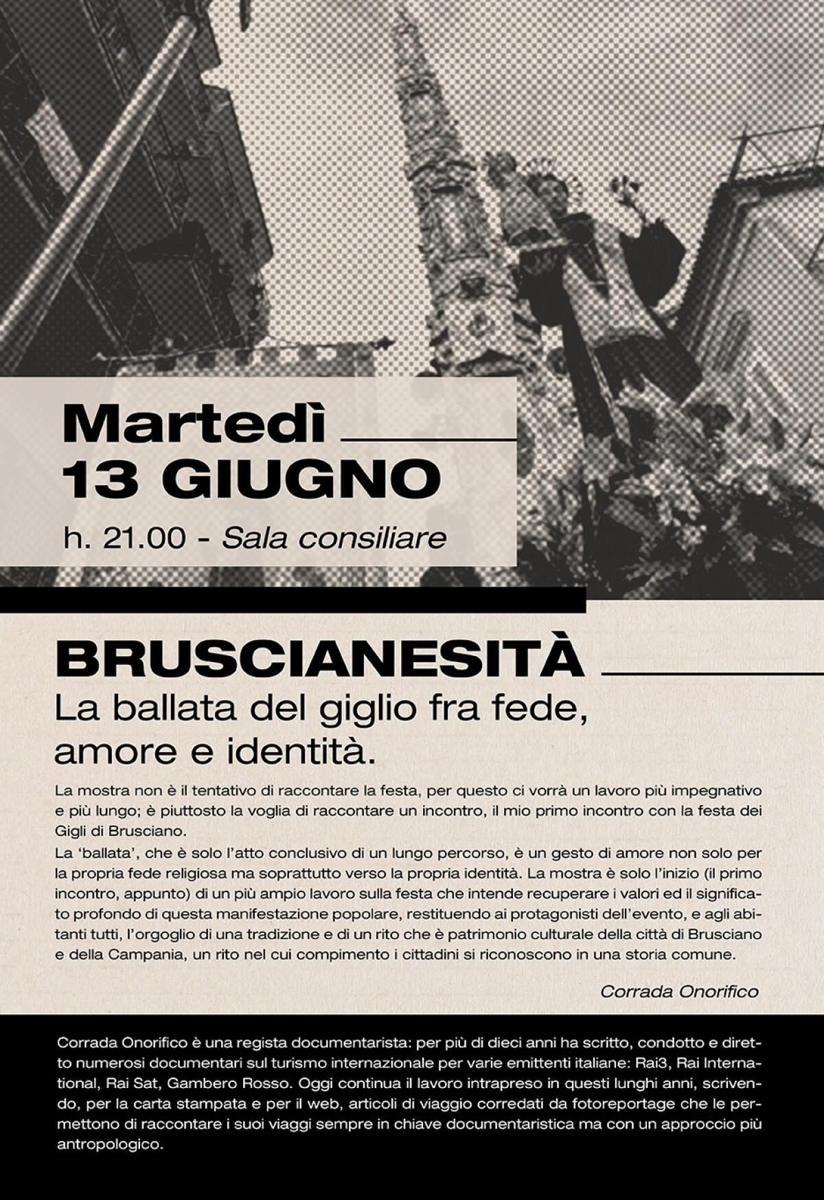 Bruscianesità, la mostra documentario della Festa dei Gigli - 