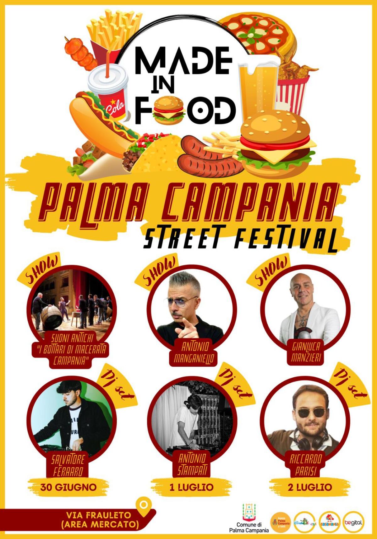 Palma Campania, arriva Made in Food: eventi, show e tanti sapori - 
