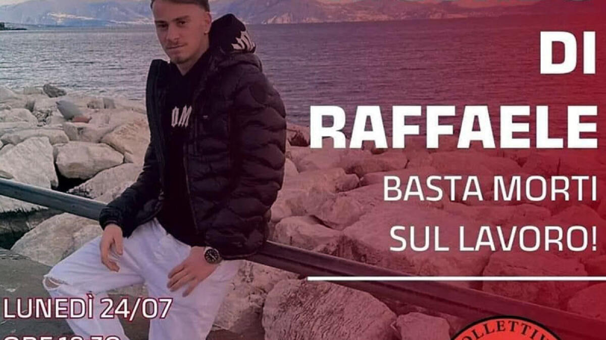 "Basta morti sul lavoro", marcia per Raffaele - 