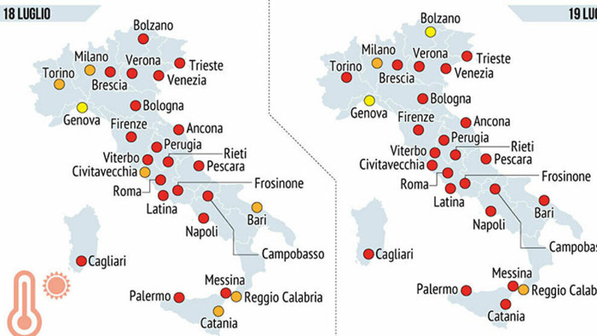Caldo record, Napoli e provincia da "bollino rosso" - 