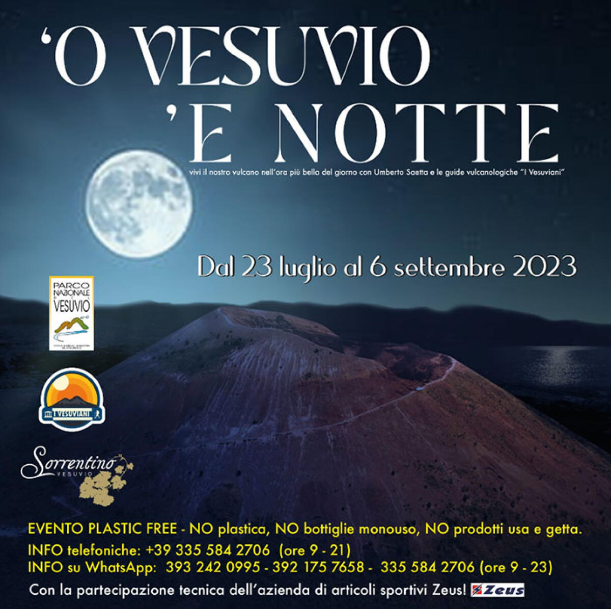 "Vesuvio 'e notte": dal 30 luglio al 3 settembre escursioni sul vulcano al tramonto - 