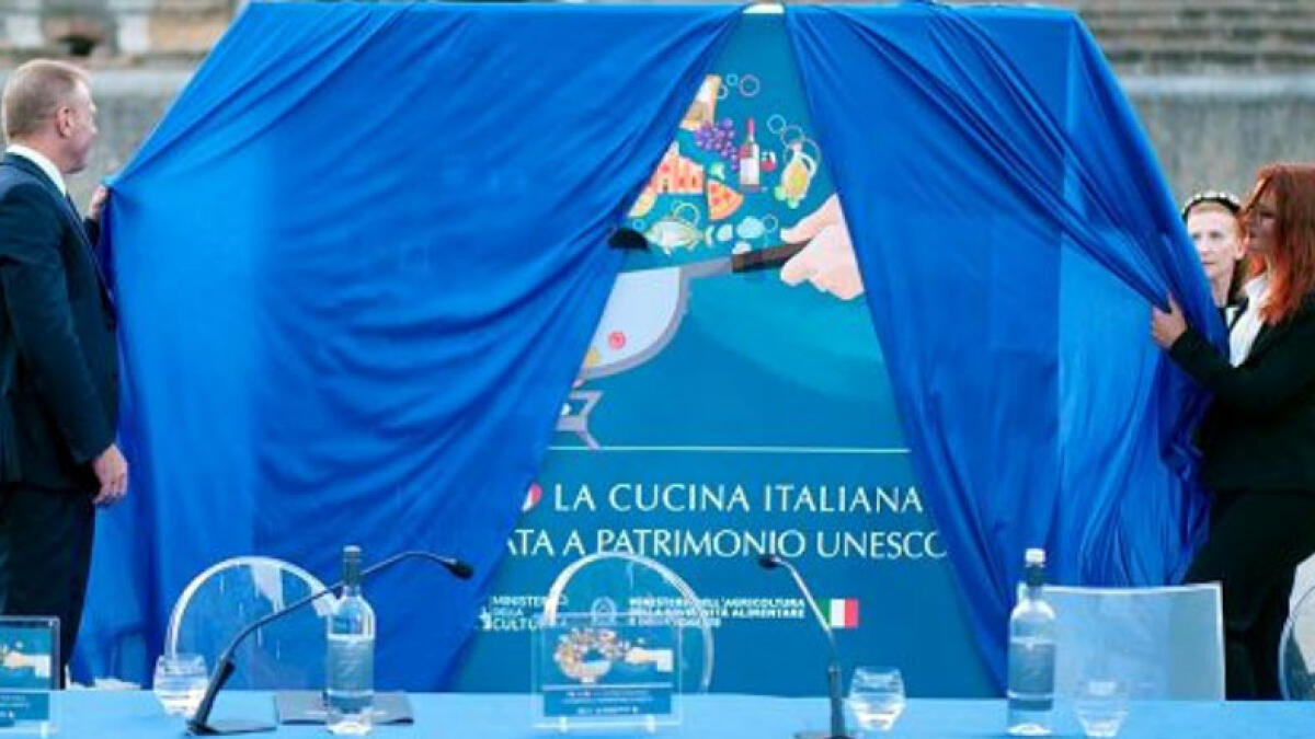 Cucina Italia patrimonio Unesco: svelato il logo a Pompei - 