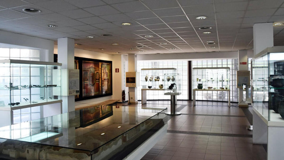 Antiquarium di Boscoreale, una sala dedicati agli scavi in corso - 