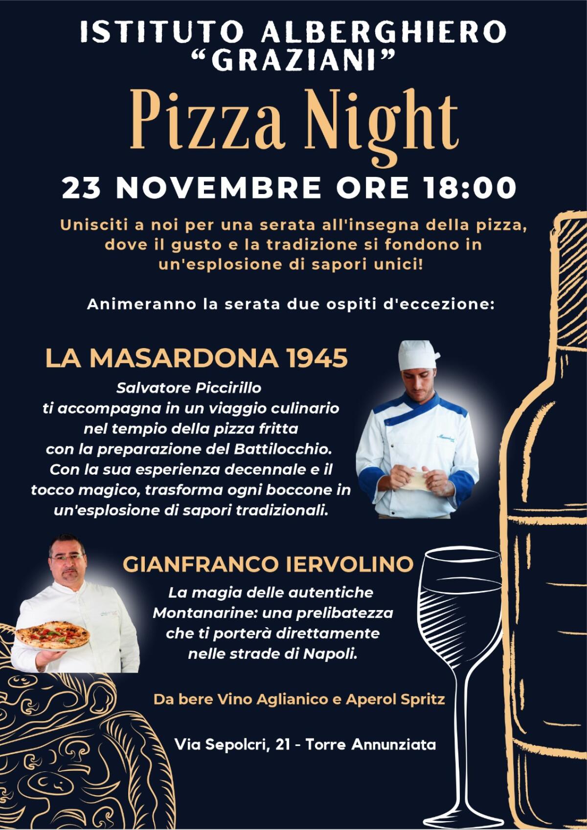 Cinque serate all’insegna del gusto.  Si parte col “Pizza Night” al Graziani di Torre Annunziata - 