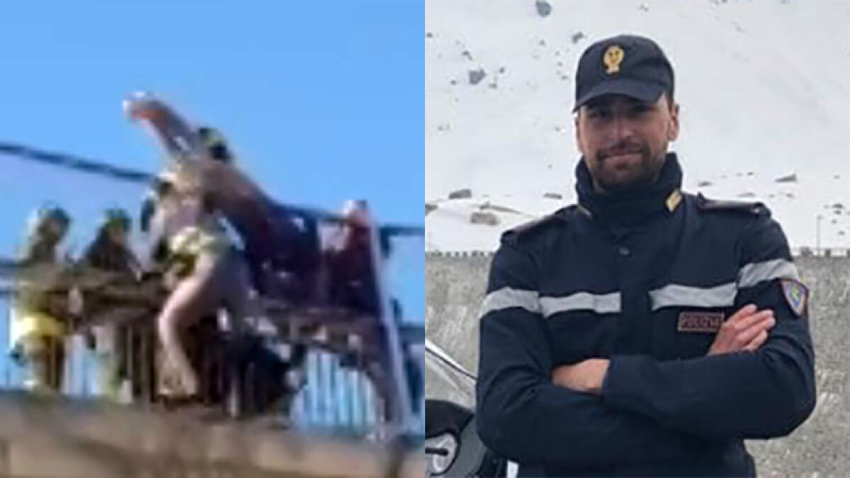 Il poliziotto eroe di Somma Vesuviana: afferra al volo aspirante suicida su un cavalcavia - 