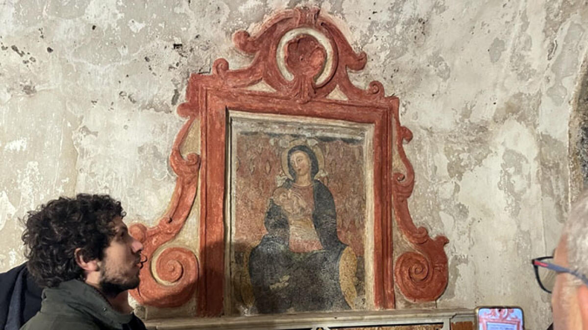 Somma Vesuviana, restaurato l'affresco della Madonna del Latte a Santa Maria del Pozzo - 
