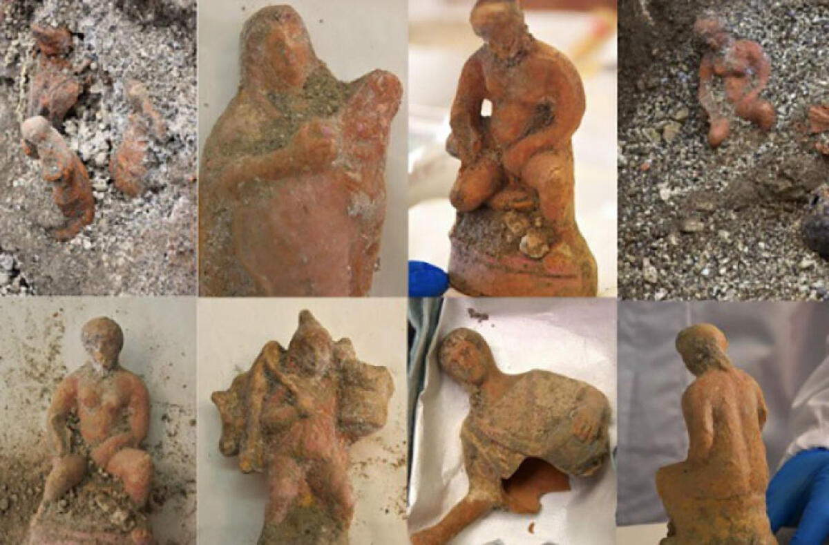 Statuette di terracotta emergono dagli Scavi di Pompei - 