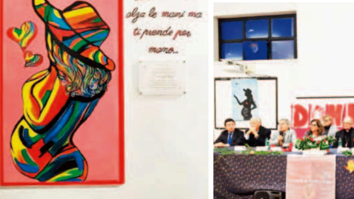 Inaugurato il murales per Giulia Tramontano - 