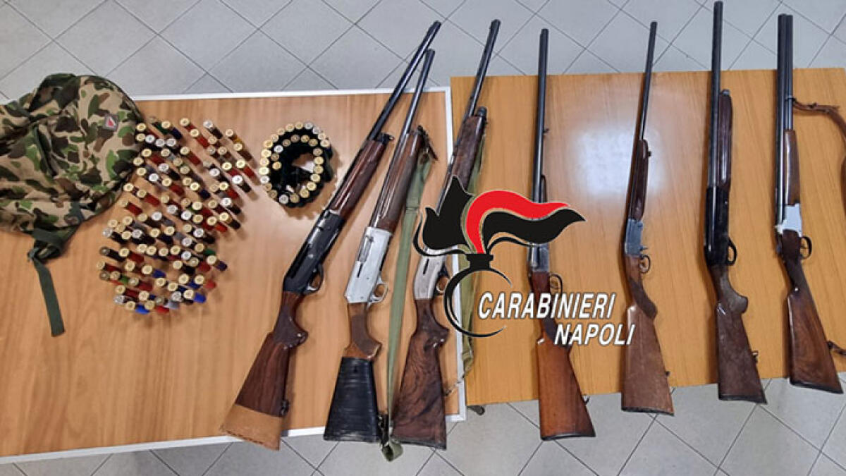 Scoperto con 7 fucili da caccia rubati - 