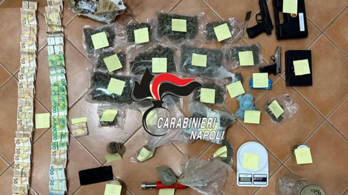 Droga di famiglia a Pomigliano, blitz con l'arresto di genitori e figli - 