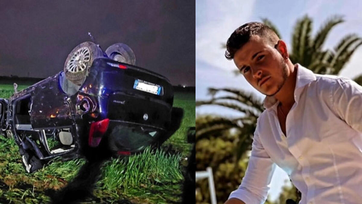 L'auto esce di strada e si ribalta, muore a 19 anni - 