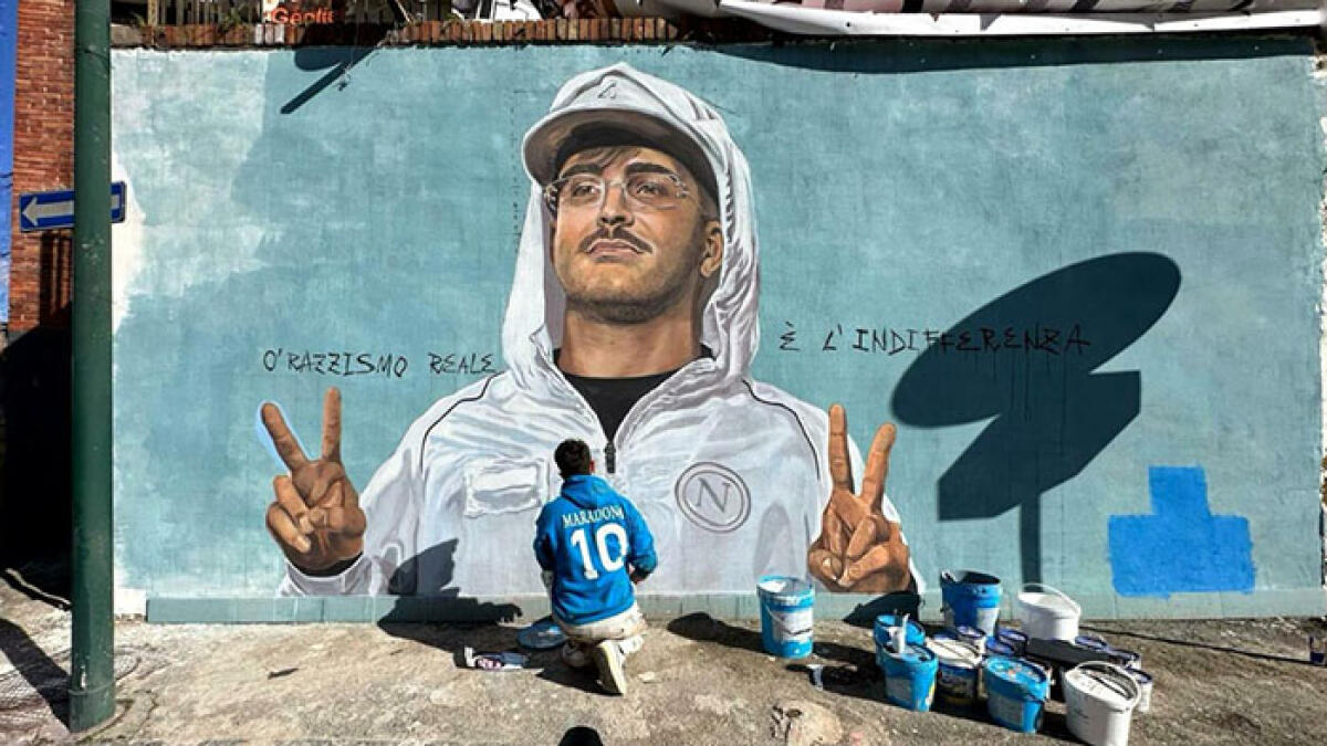Murales, spunta Geolier in versione Maradona - 