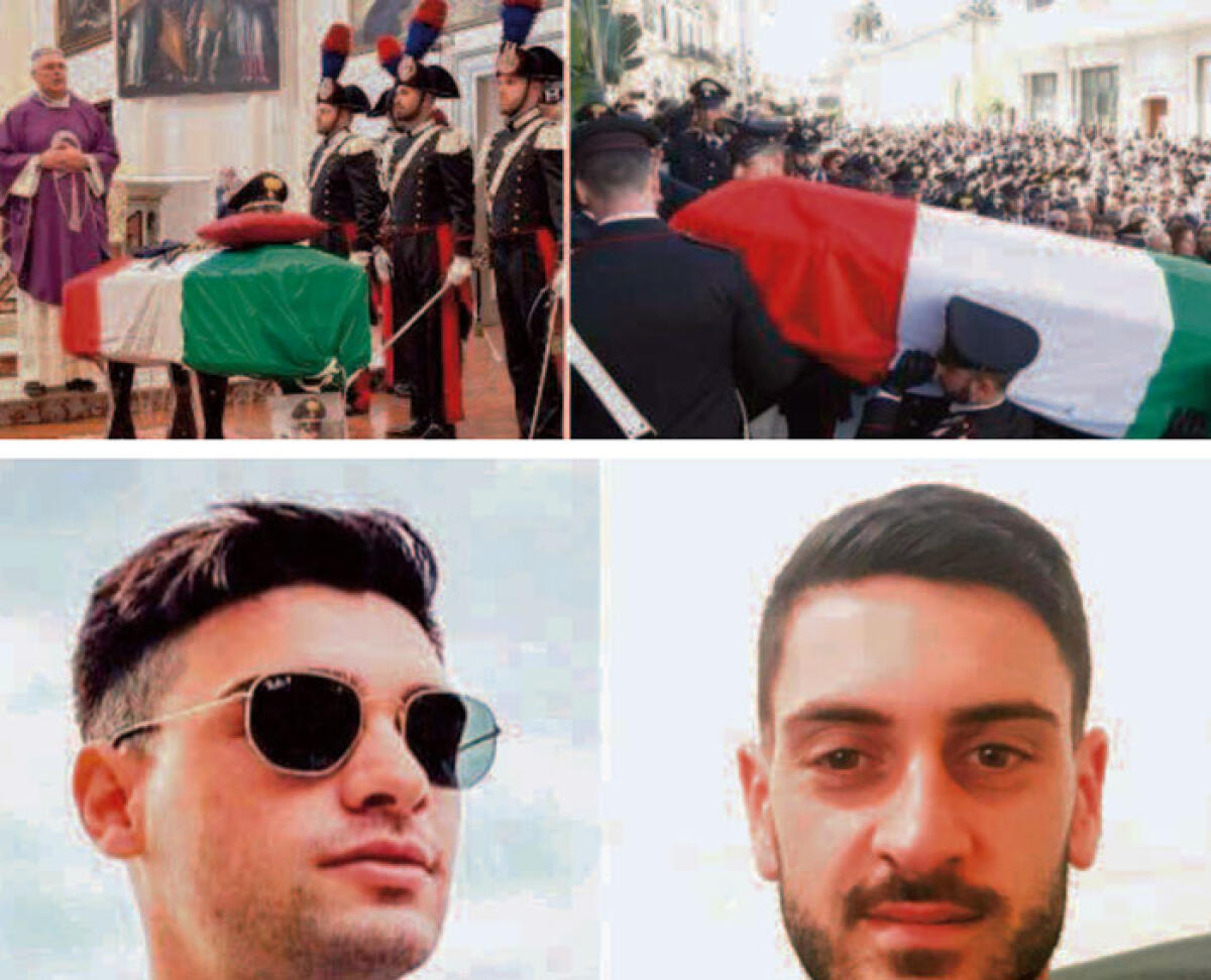 Straziante addio ai giovani carabinieri morti nell'incidente - 
