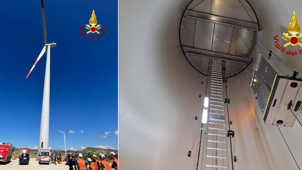 Operaio campano cade da una pala eolica e muore a 33 anni - 