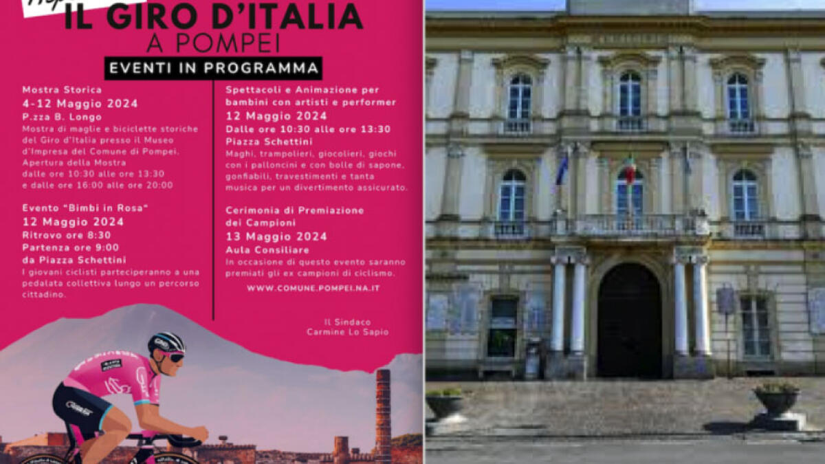 Spettacoli, giochi e premiazioni. Pompei si tinge di Rosa per il Giro d'Italia - 