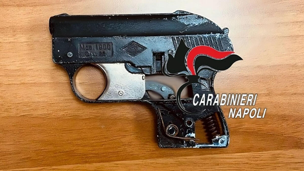 I carabinieri vanno a casa per una notifica e gli trovano un lanciarazzi - 