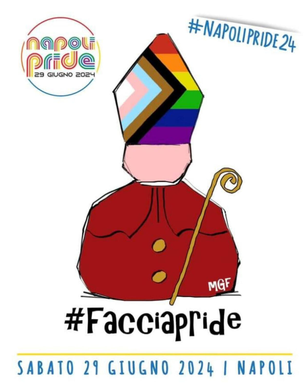 Napoli Pride, spunta il "San Gennaro Arcobaleno" - 