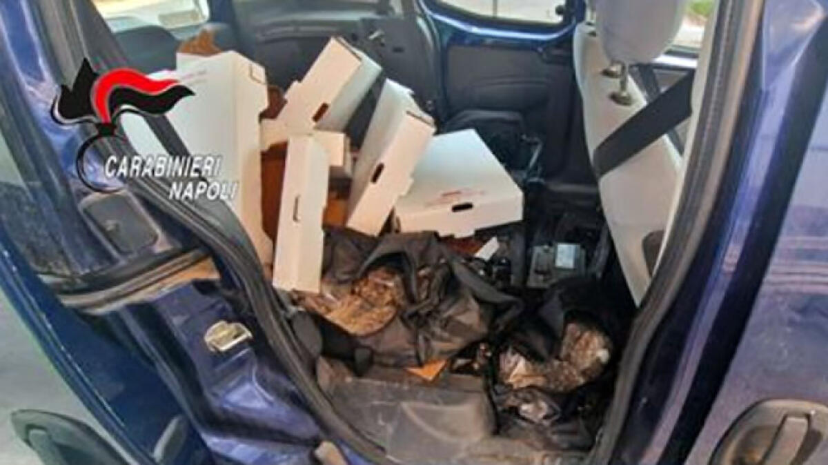 Oltre 22 chili di droga nell'auto abbandonata - 