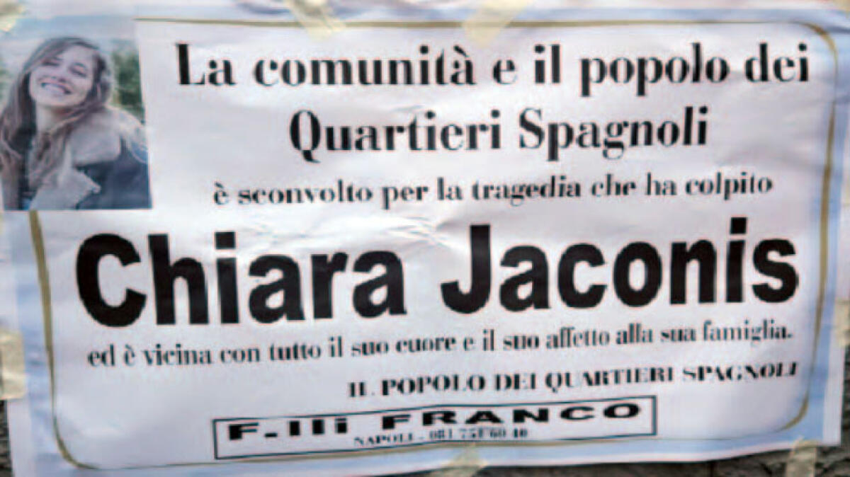Il dolore dei Quartieri Spagnoli per Chiara - 