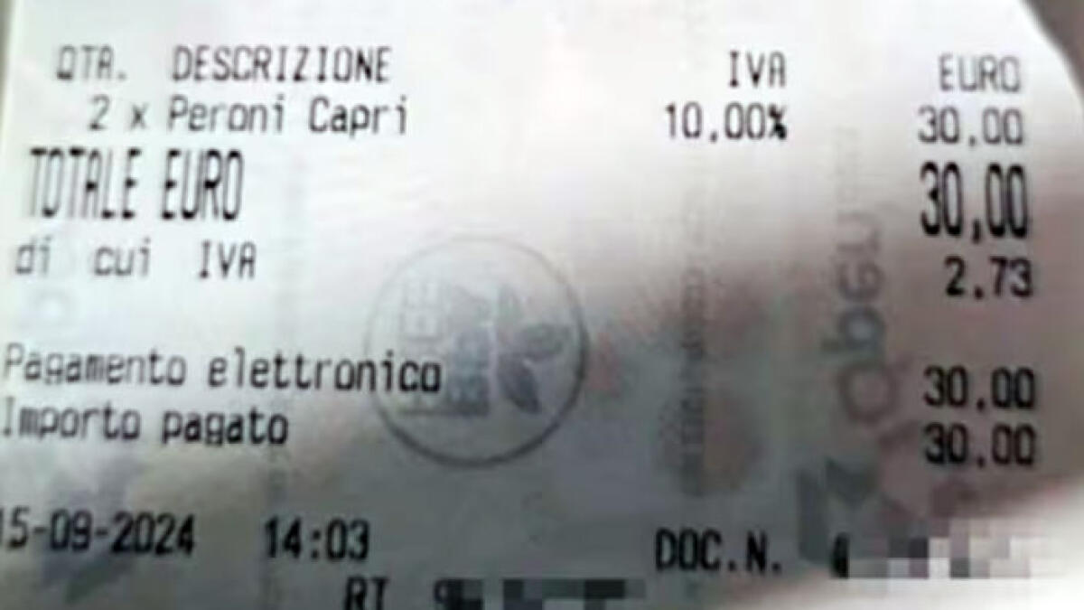 Due birre 30 euro, lo scontrino che lascia a bocca aperta - 