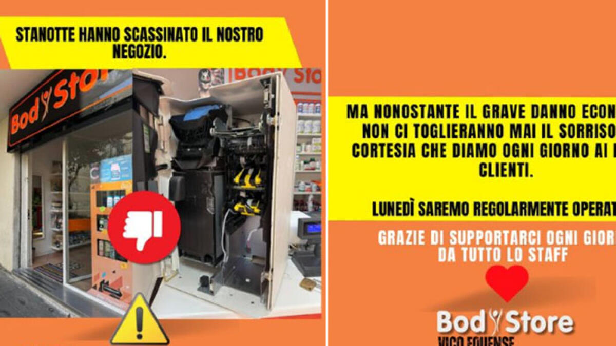 Svaligiato negozio, i titolari: "Un ladro ben noto" - 