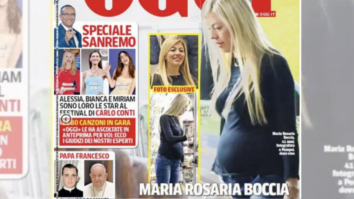 Un po' di gossip: Maria Rosaria Boccia in giro per Pompei con il pancione - 