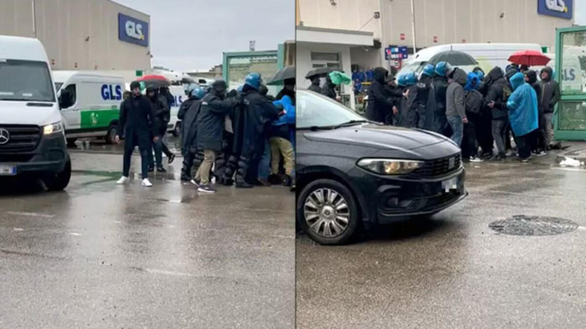 Maxi-protesta da Gls a Napoli, bloccati i corrieri - 