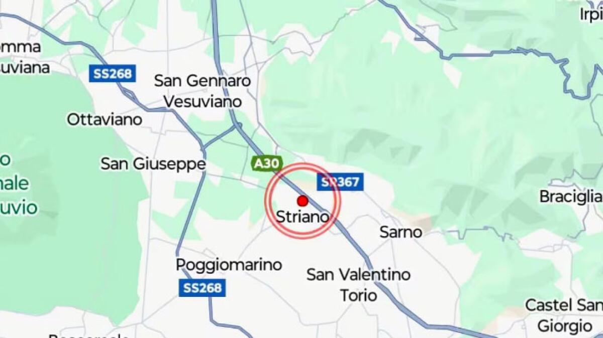 Terremoto a Striano avvertito anche nei paesi limitrofi - 