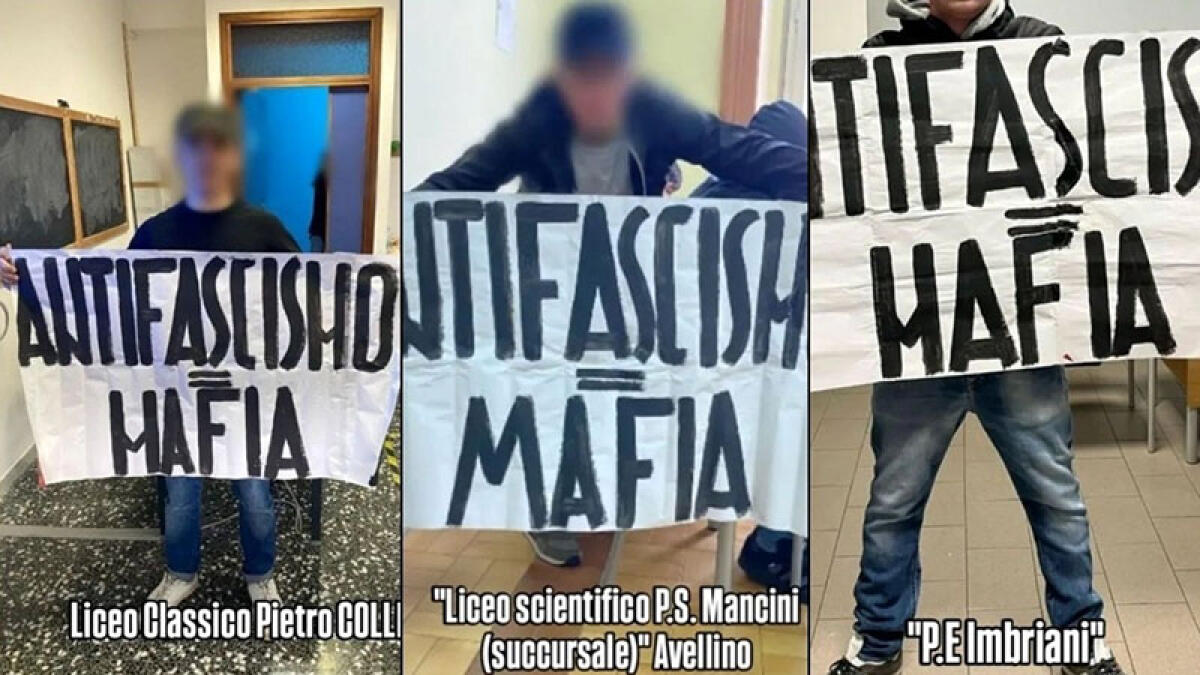 Striscioni fascisti in tre licei - 