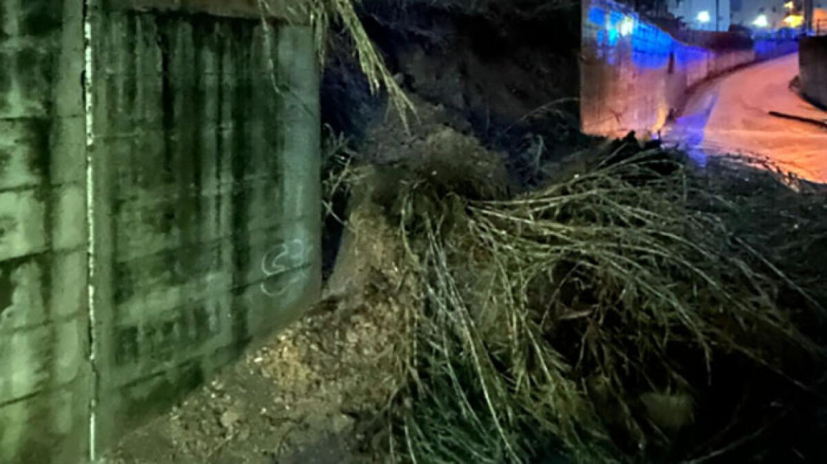 Crolla un costone, stop alla linea ferroviaria - 