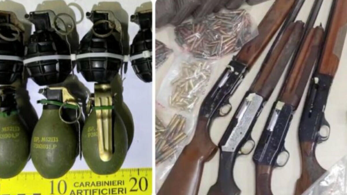 Arsenale da guerra scoperto sottoterra - 