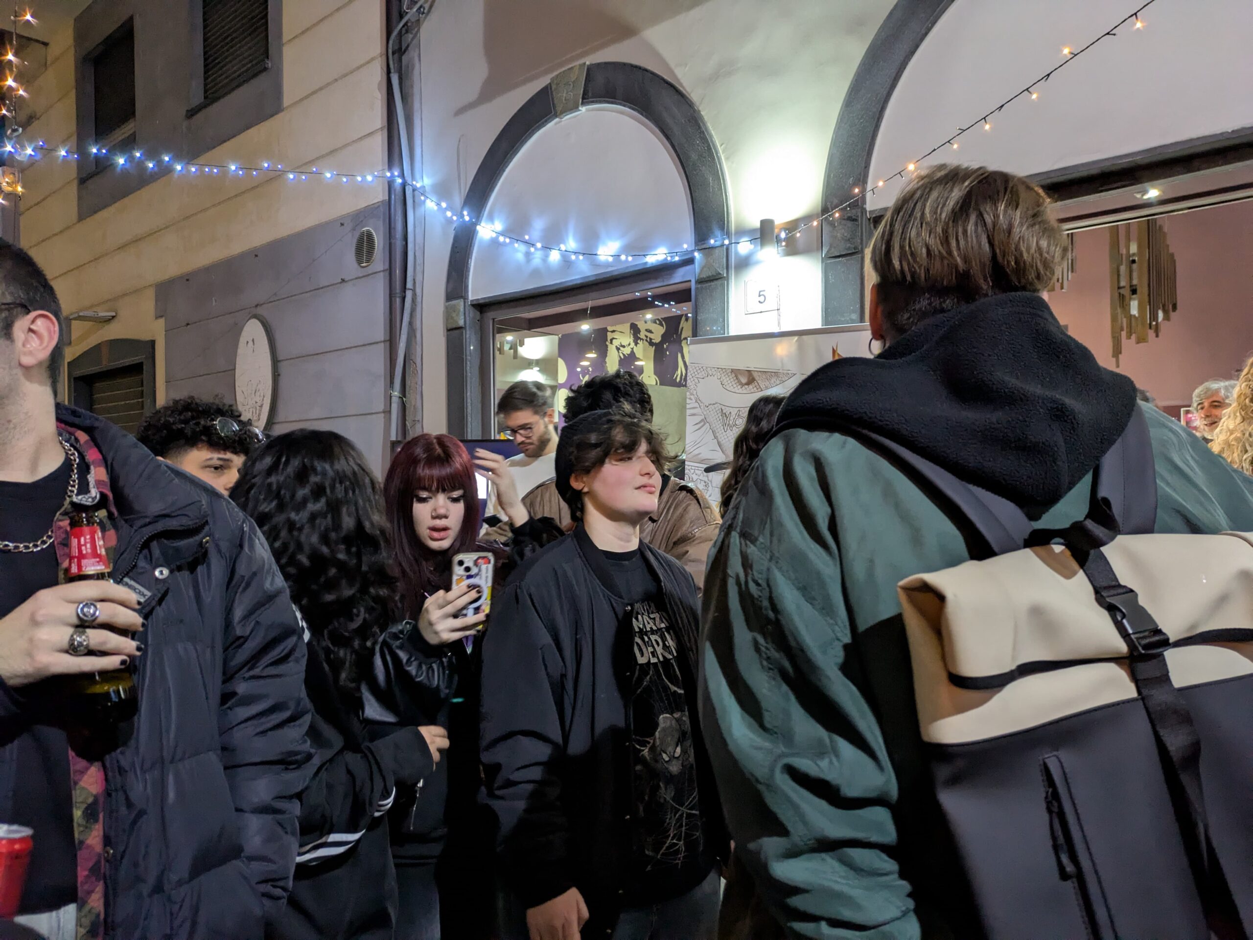 Quasirosso con gli alunni della scuola di fumetto Vesevus