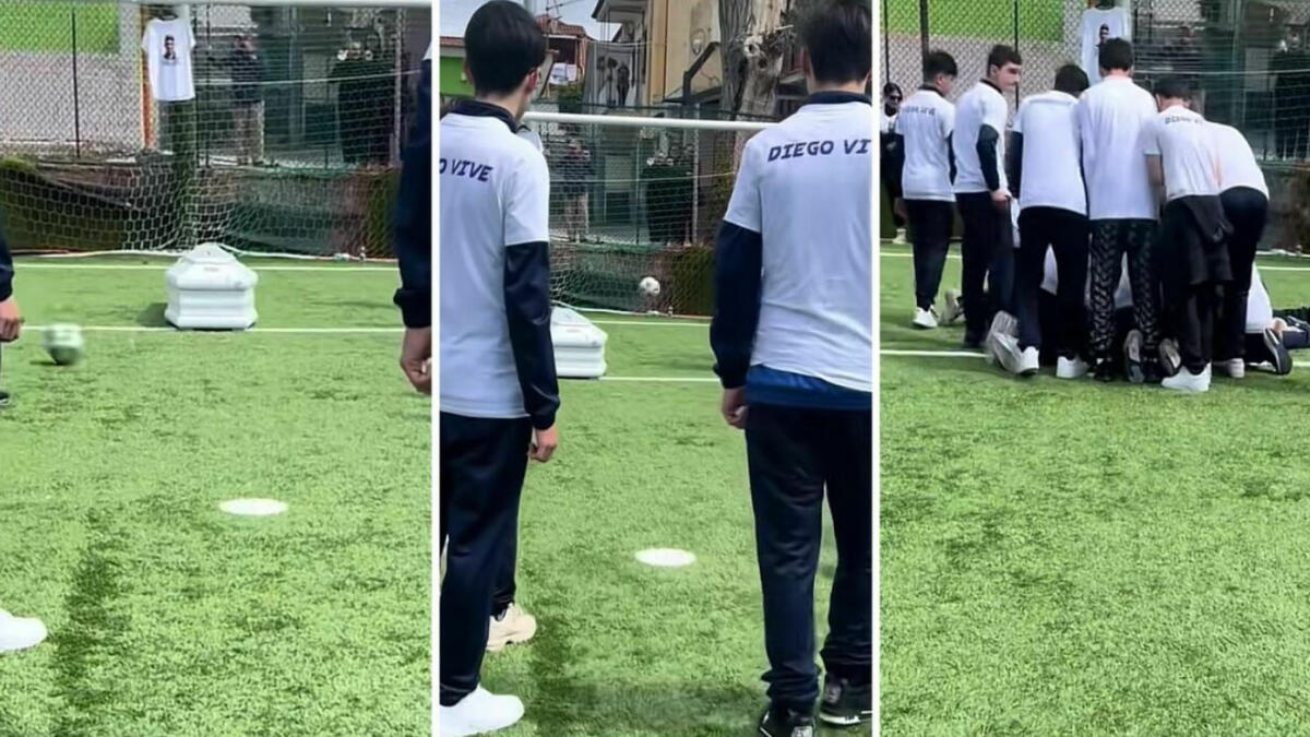 Il gol con la bara bianca, l'addio dei compagni a Diego - 