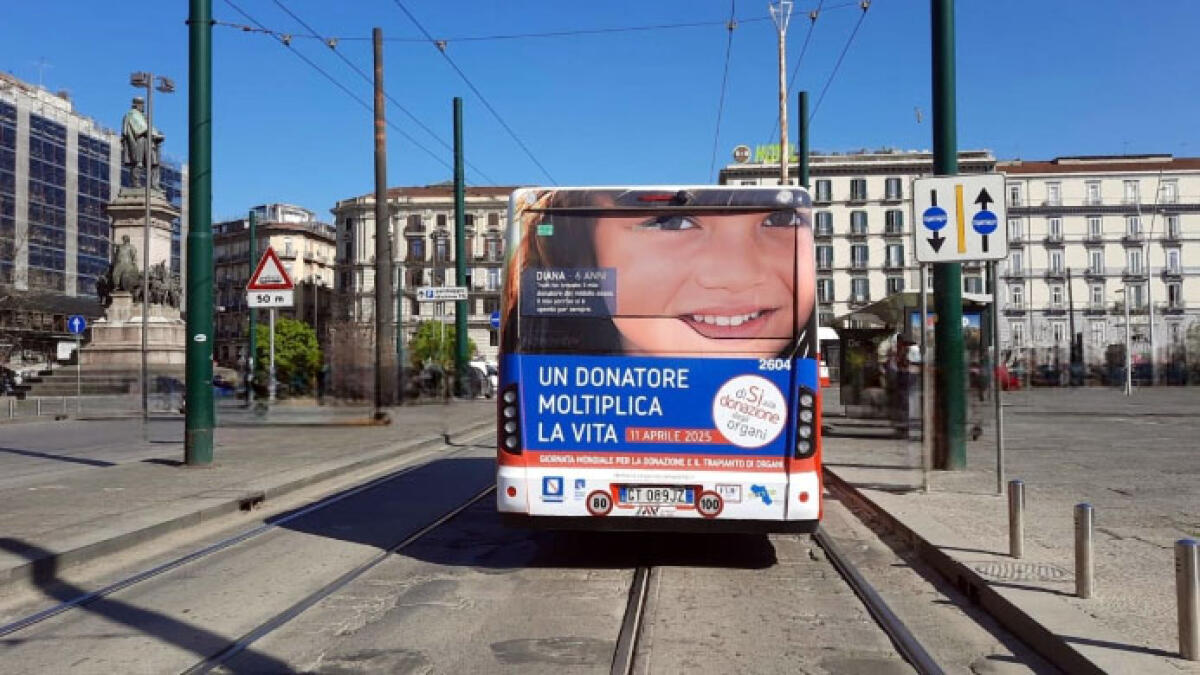 Campagna donazione organi sui bus Eav - 