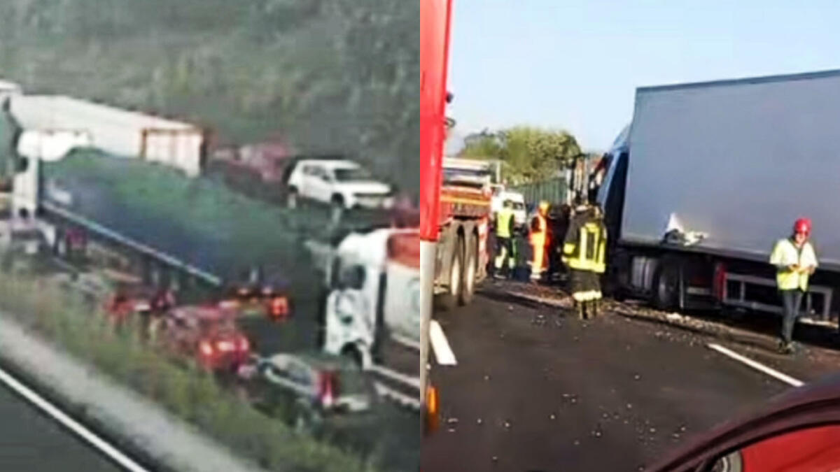 Disastro in autostrada verso Napoli, tir finisce di traverso - 