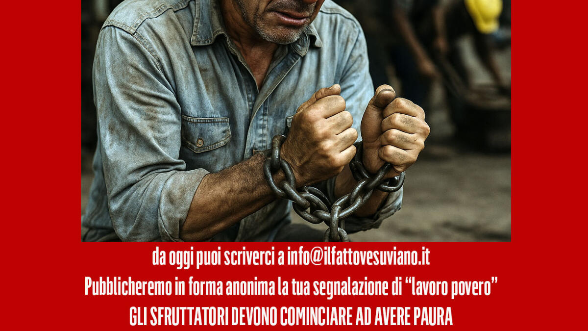 IL PUNTO DEL DIRETTORE. Altro che Festa del Lavoro, è la celebrazione della schiavitù moderna - 