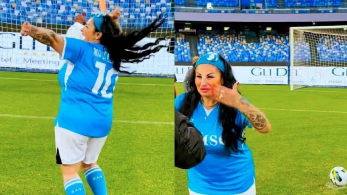 Rita De Crescenzo in campo alla Stadio Maradona: "Non sapevamo della sua presenza" - 