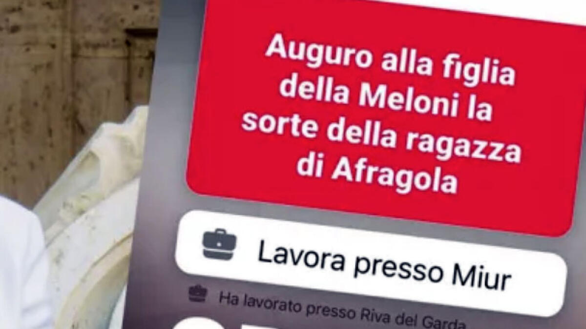 Minacce alla figlia della Meloni, parla il prof. Addeo di Cicciano: "Un gesto impulsivo" - 