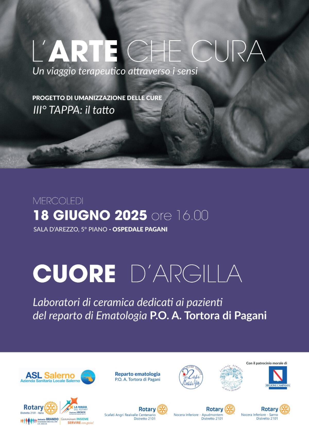 “Cuore d’Argilla”: l'Arte che cura al Tortora di Pagani - 