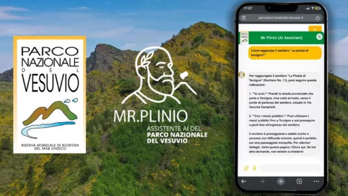 Ecco Mr.Plinio, l'IA del Vesuvio - 