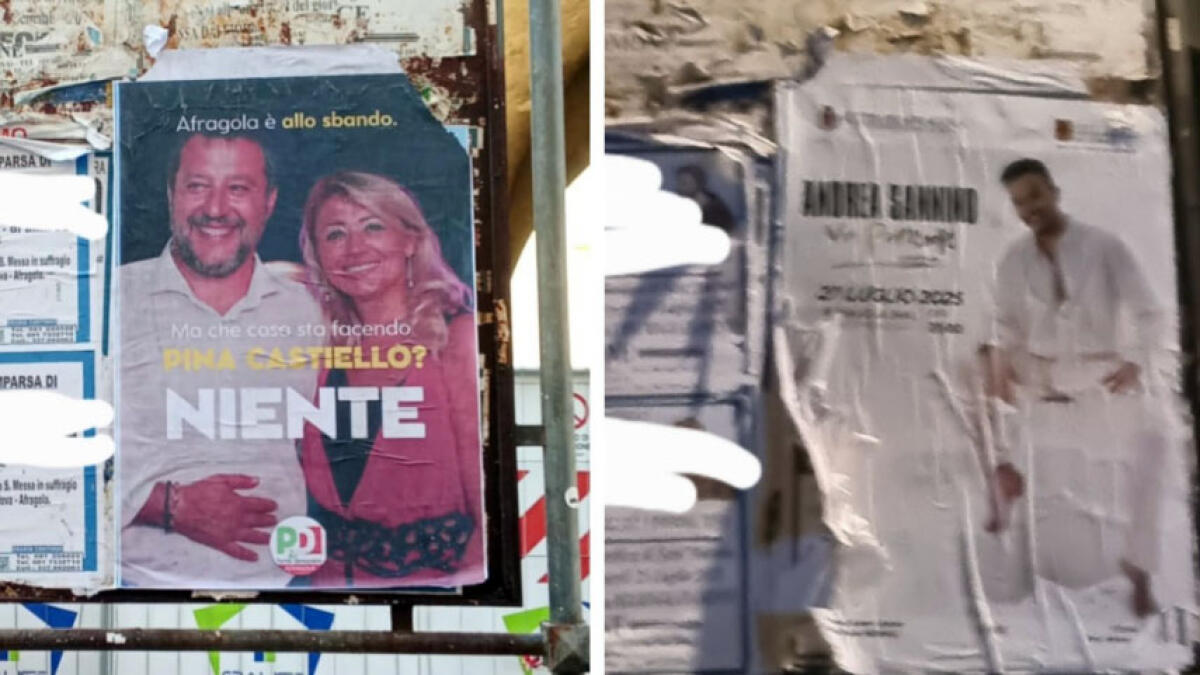 Coperti i manifesti contro le Lega, scoppia la bufera - 