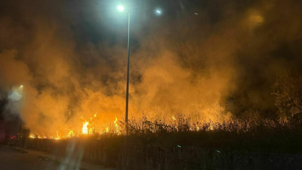 Piromane preso mentre appiccava il fuoco nel verde - 