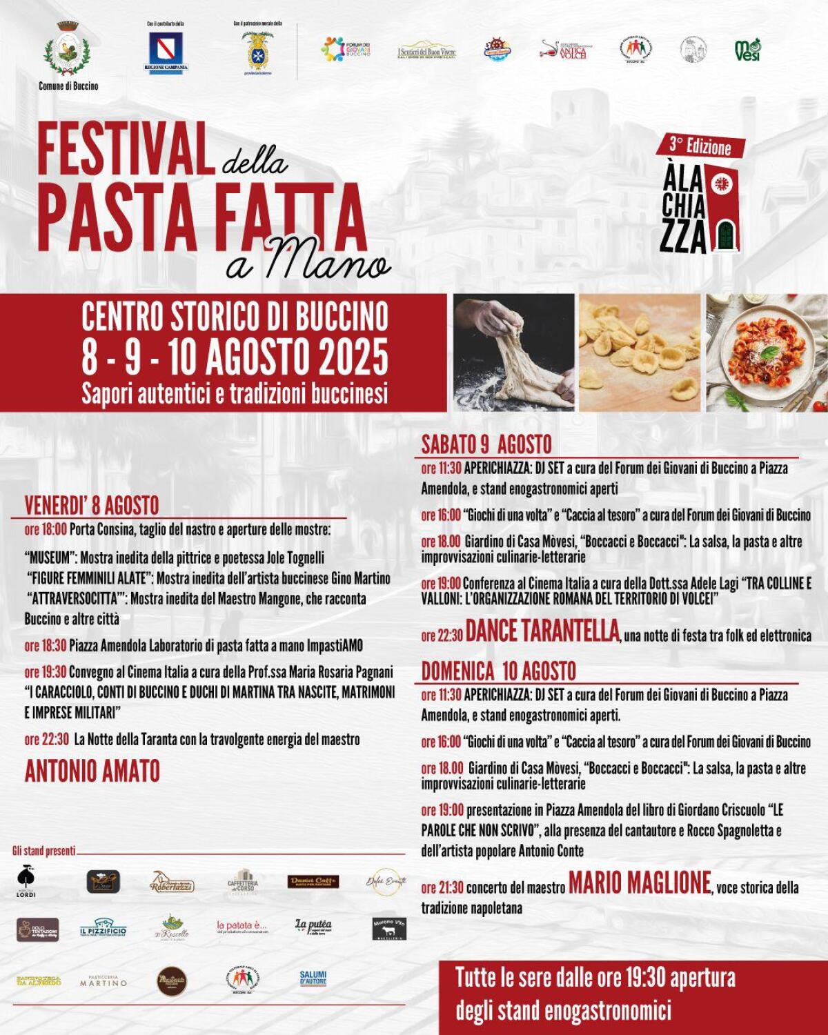 Buccino, la tre giorni dedicata alla lavorazione della pasta fresca - 